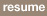 resume